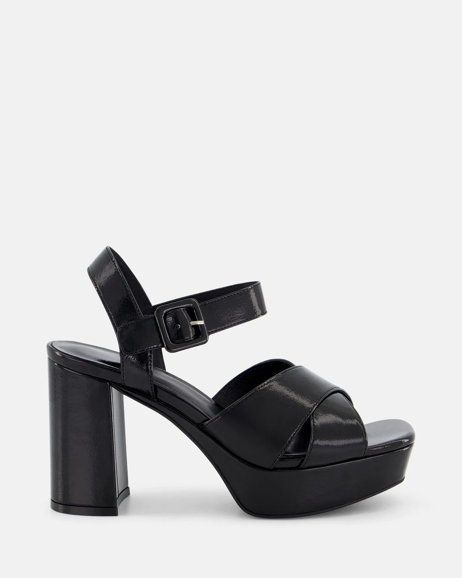 Buy AMMA 2 Black Patent heels Online at Shoe Connection